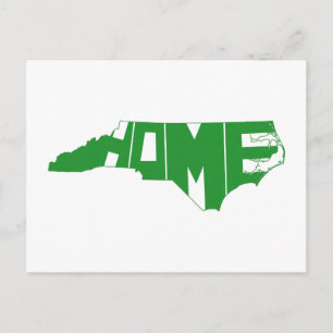 Green North Carolina Zuhause Staat Postkarte