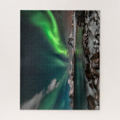 Green Northern Lights Arctic Puzzle (Vertikal)