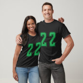 Green Number 22 Team Junior Sport Unifor T-Shirt (Unisex)