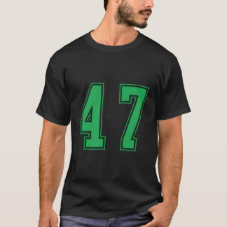 Green Number 47 Team Junior Sports T-Shirt