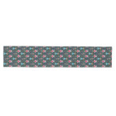 Green Nutcracker Fantasy Pattern Mittelgroßer Tischläufer (Horizontal)