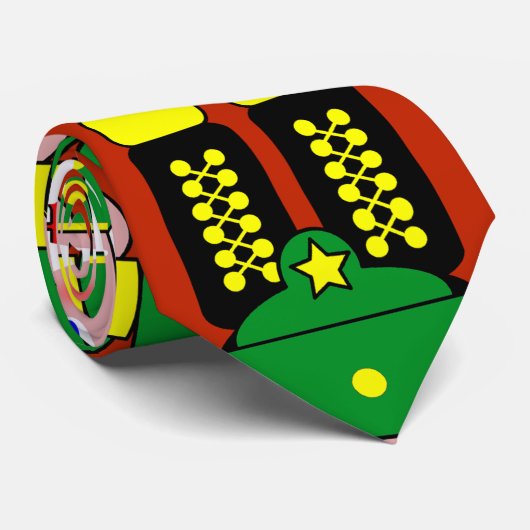 Green Nutcracker Soldier Christmas Krawatte (Gerollt)