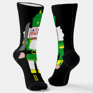 Green Nutcracker Weihnachten Socken