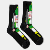 Green Nutcracker Weihnachten Socken (Rechts)