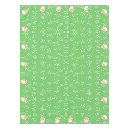 Green Oaster Bunny Tableclout Tischdecke (Vorderseite)