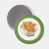 GREEN OCEAN ASH TRAIN MIT ORANGE ACCENT MAGNET (Vorderseite/Rückseite)