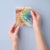 Green Ocean Beach Aquarellunterschrift Wir machen Flyer (Gruppe)