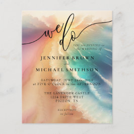 Green Ocean Beach Aquarellunterschrift Wir machen  Flyer