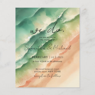 Green Ocean Beach Party Saison Sommer Flyer