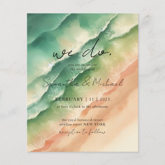 Green Ocean Beach Party Saison Sommer Flyer (Vorne)