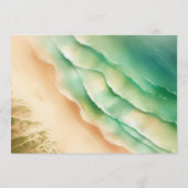 Green Ocean Beach Watercolor Signature Program Programm (Rückseite)