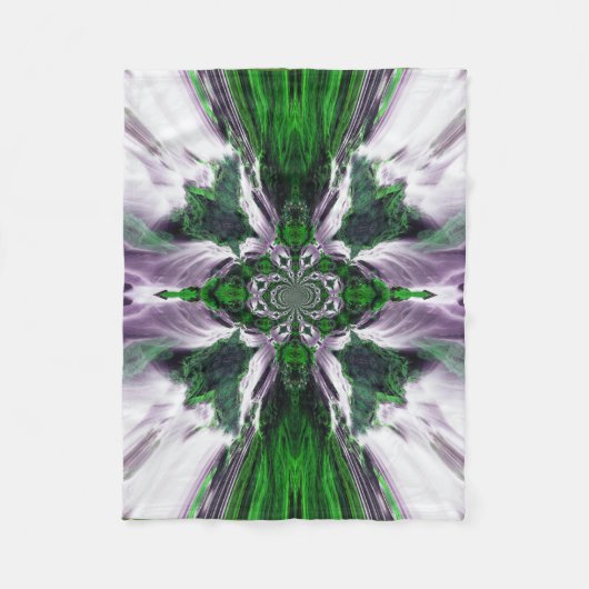 Green Ocean Cascade Fleece Baby Blanket (Vorderseite)