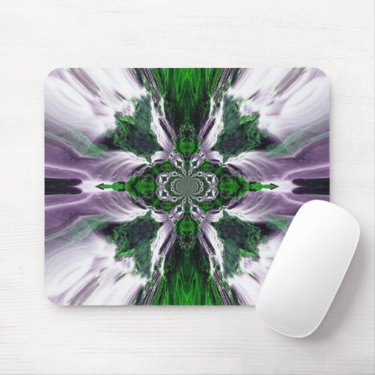 Green Ocean Cascade Mousepad (Mit Mouse)