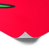 Green Octomonster Poster (Ecke)
