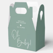 Green Oh Baby Modern Boho Babydusche Geschenkschachtel (Geöffnet)