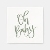 Green Oh Baby Paper Napkins Serviette (Vorderseite)