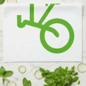 Green Öko Bicycle Geschirrtuch (Gefaltet)