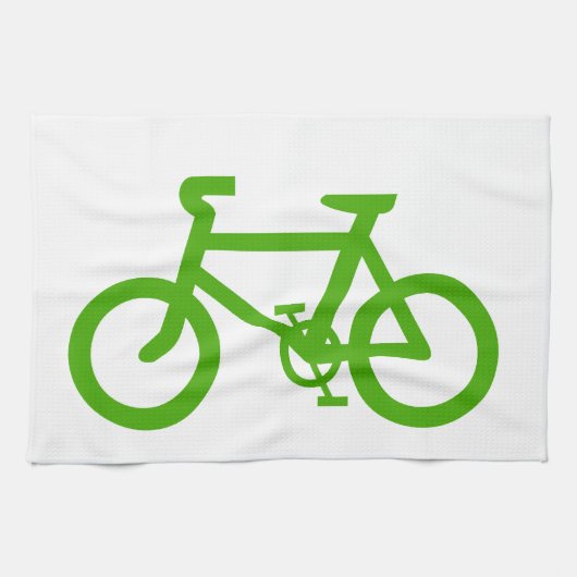 Green Öko Bicycle Geschirrtuch (Horizontal)