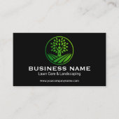 Green Öko Friendly Landscaping Tree Service Visitenkarte (Vorderseite)