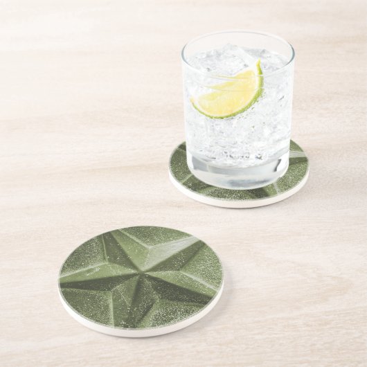 GREEN/OLIVE STAR COASTER GETRÄNKEUNTERSETZER (Seite)