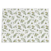 Green Olives Watercolor Große Geschenktüte (Vorderseite)