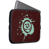 Green Om Bio Planet Laptop Sleeve (Vorne Rechts)