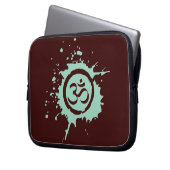 Green Om Bio Planet Laptop Sleeve (Vorderseite Links)