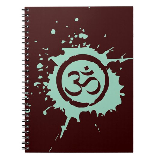 Green Om Bio Planet Notebook Journal Notizblock (Vorderseite)