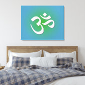 Green Om Symbol Leinwanddruck (Insitu (Schlafzimmer))
