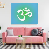 Green Om Symbol Leinwanddruck (Insitu (Wohnzimmer))