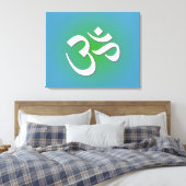 Green Om Symbol Leinwanddruck (Insitu (Schlafzimmer))