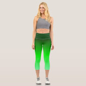 Green Ombre Capri Leggings (Vorderseite)