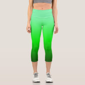 Green Ombre Capri Leggings (Vorderseite)