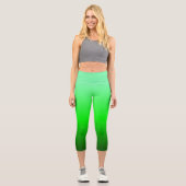 Green Ombre Capri Leggings (Vorderseite)