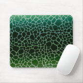 Green Ombre Giraffe Print Mousepad (Mit Mouse)