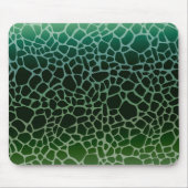 Green Ombre Giraffe Print Mousepad (Vorne)