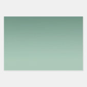Green Ombre Glitzy Glitzer Geschenkpapier Set (Vorderseite)