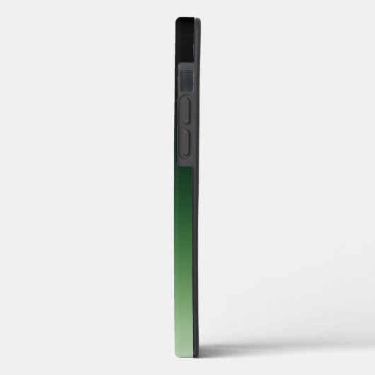 Green Ombre Gold Monogram Case-Mate iPhone Hülle (Rückseite / Links)