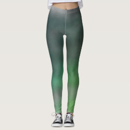 Green Ombré Grunge Leggings