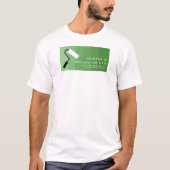 Green Ombre & Paint Roller, Painter & Decorator T-Shirt (Vorderseite)