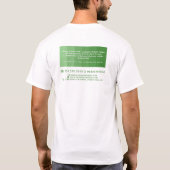 Green Ombre & Paint Roller, Painter & Decorator T-Shirt (Rückseite)