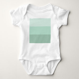 Green Ombre Striping Baby Strampler