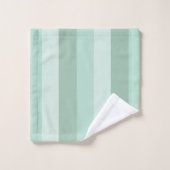 Green Ombre Striping Badhandtuch Set (Waschlappen)