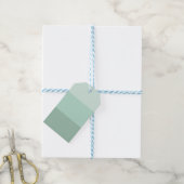 Green Ombre Striping Geschenkanhänger (Mit Garn)