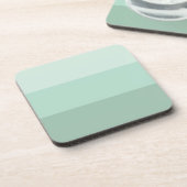 Green Ombre Striping Getränkeuntersetzer (Linke Seite)