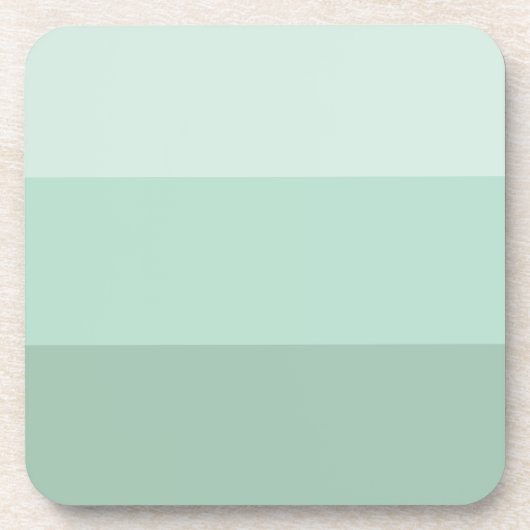 Green Ombre Striping Getränkeuntersetzer (Vorderseite)