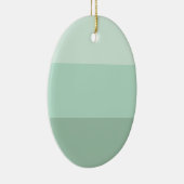 Green Ombre Striping Keramik Ornament (Rechts)