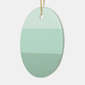 Green Ombre Striping Keramik Ornament (Links)