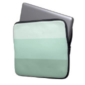 Green Ombre Striping Laptopschutzhülle (Vorderseite Links)