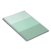 Green Ombre Striping Notizblock (Rechte Seite)